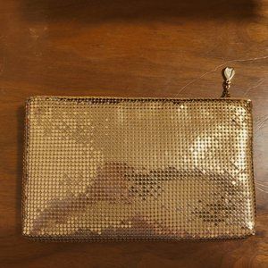 Whiting and Davis Gold Metal Mesh Clutch Purse